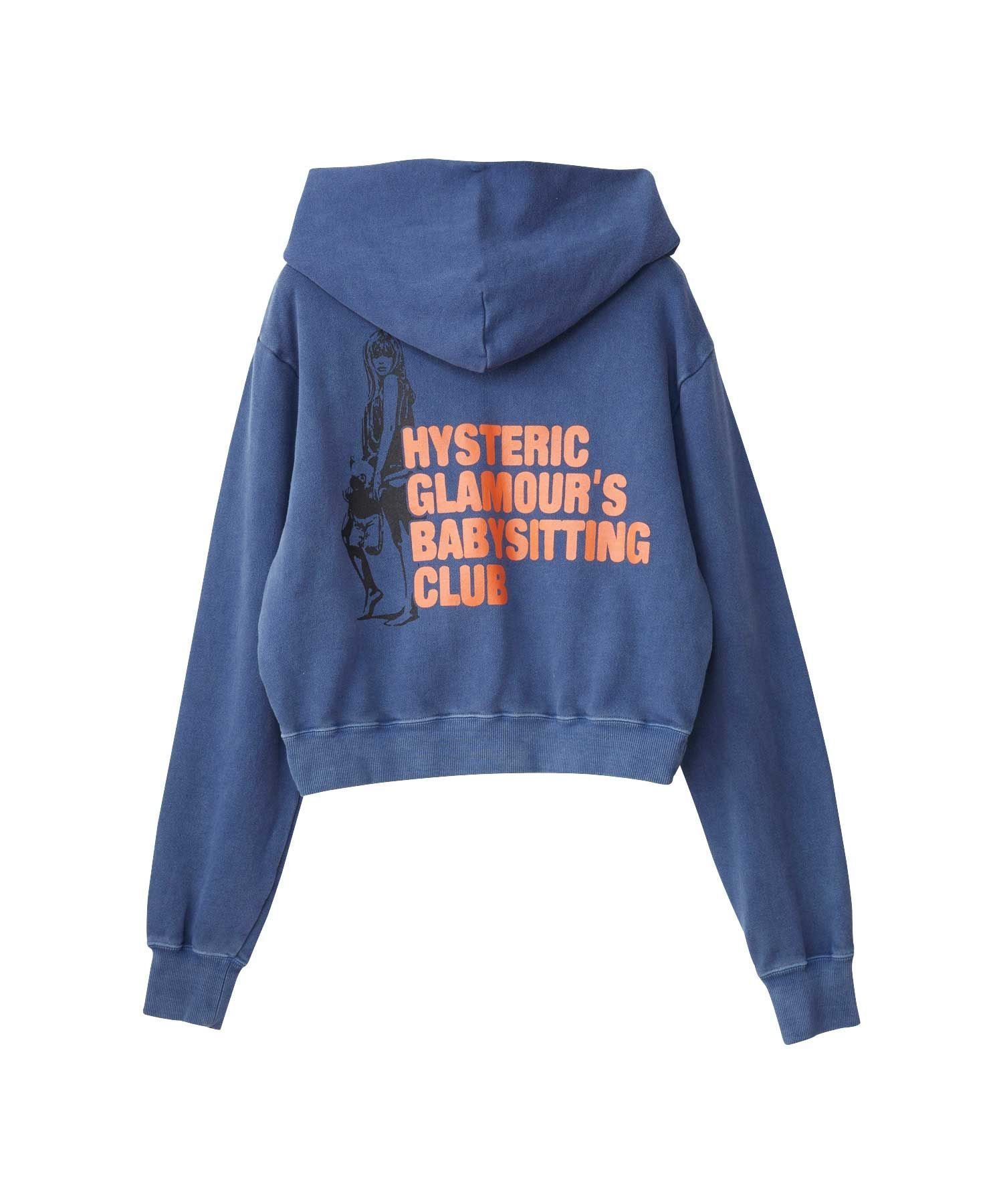 히스테릭글래머 HYSTERIC GLAMOUR 베이비시팅 클럽 숏 후드 3컬러 이미지 6