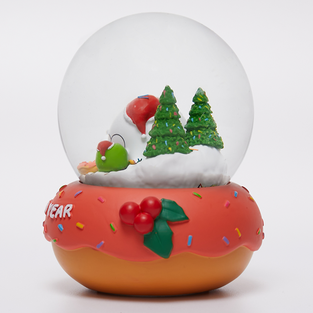 삐뚤이 도넛 워터볼 스노우볼 크리스마스 신년 선물 입삐뚤오리 캐릭터 굿즈