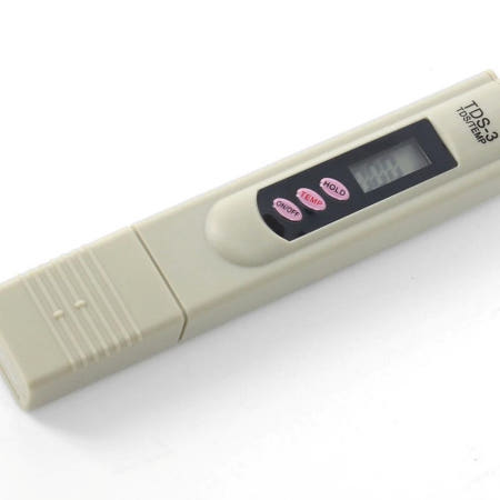 Oce 온도계 수돗물 수질 검사기 그레이 먹는물 체크 수질 측정기