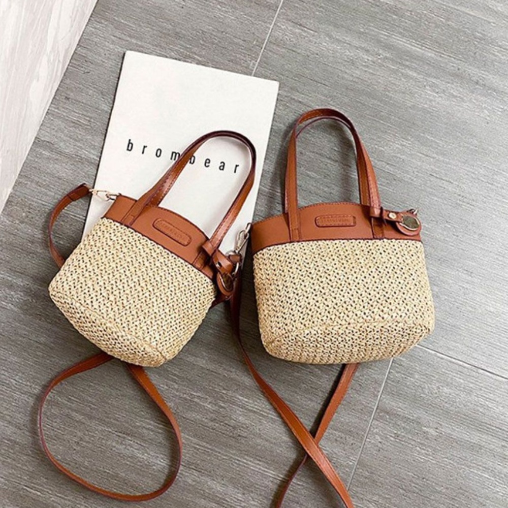 겸용 투웨이 숄더백 가방 라탄 스몰 여성 토트 사이즈