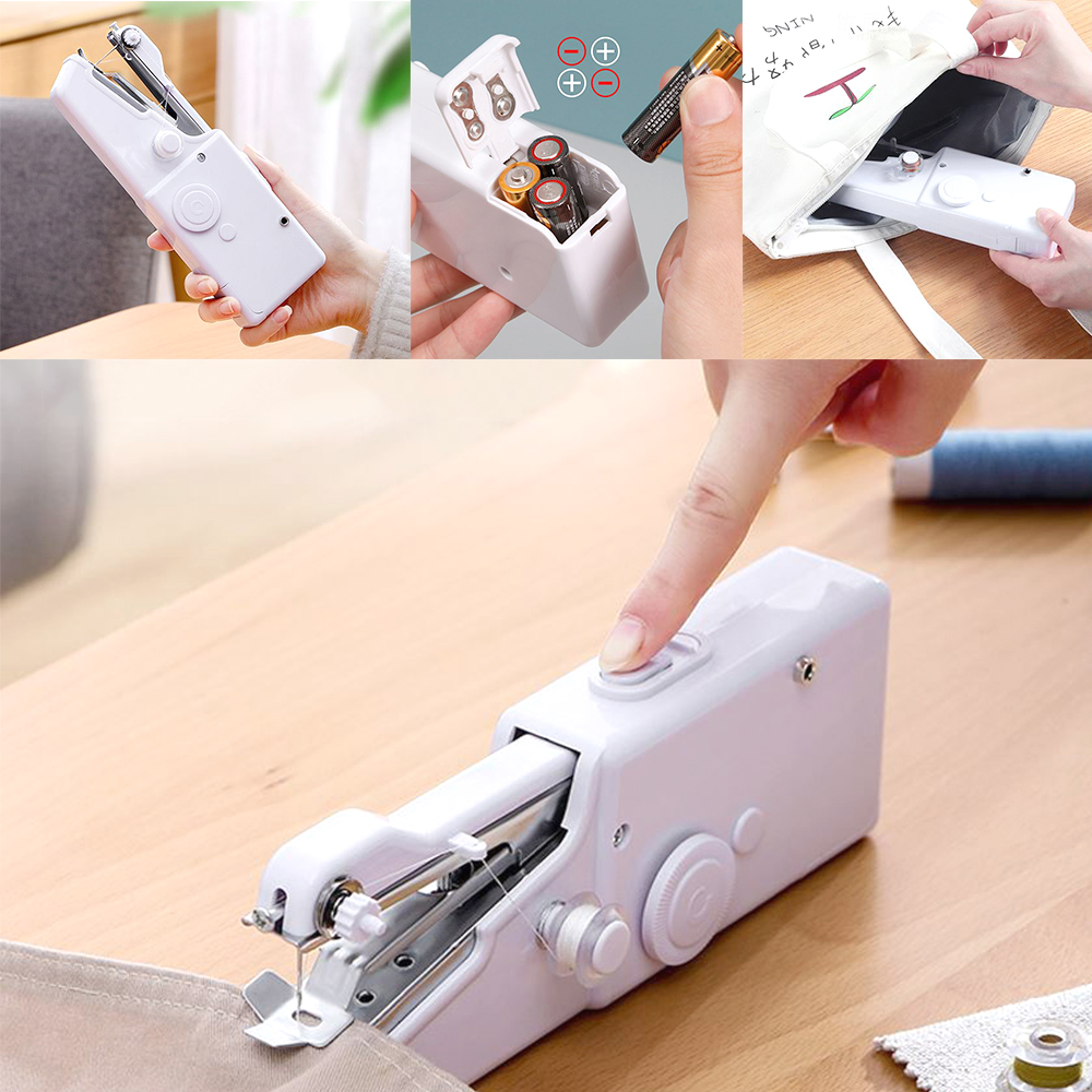 자동 미싱 재봉틀 다용도 핸드형 의류 바지 수선 버튼 재봉기