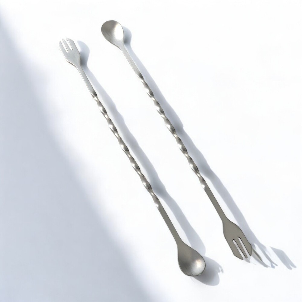 바스푼 카페 커피 스텐304 칵테일 스푼 수저 홈바 26cm - 상품 이미지
