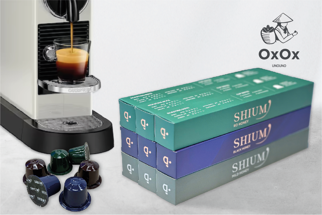 [옥스옥스]  산미적고 부드러운 네스프레소 호환 캡슐커피 3종 세트 90캡슐 (10개입, 9박스)