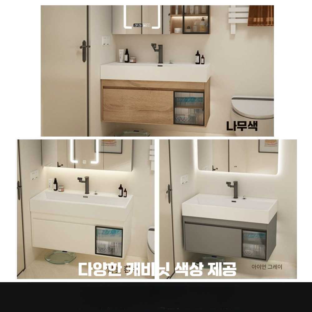 고스트캠프 타일세면대 조적 세면기 프레임 타일 0.6m 나노암석 대형 세면대 M03스마트 은 - 상세 이미지 4