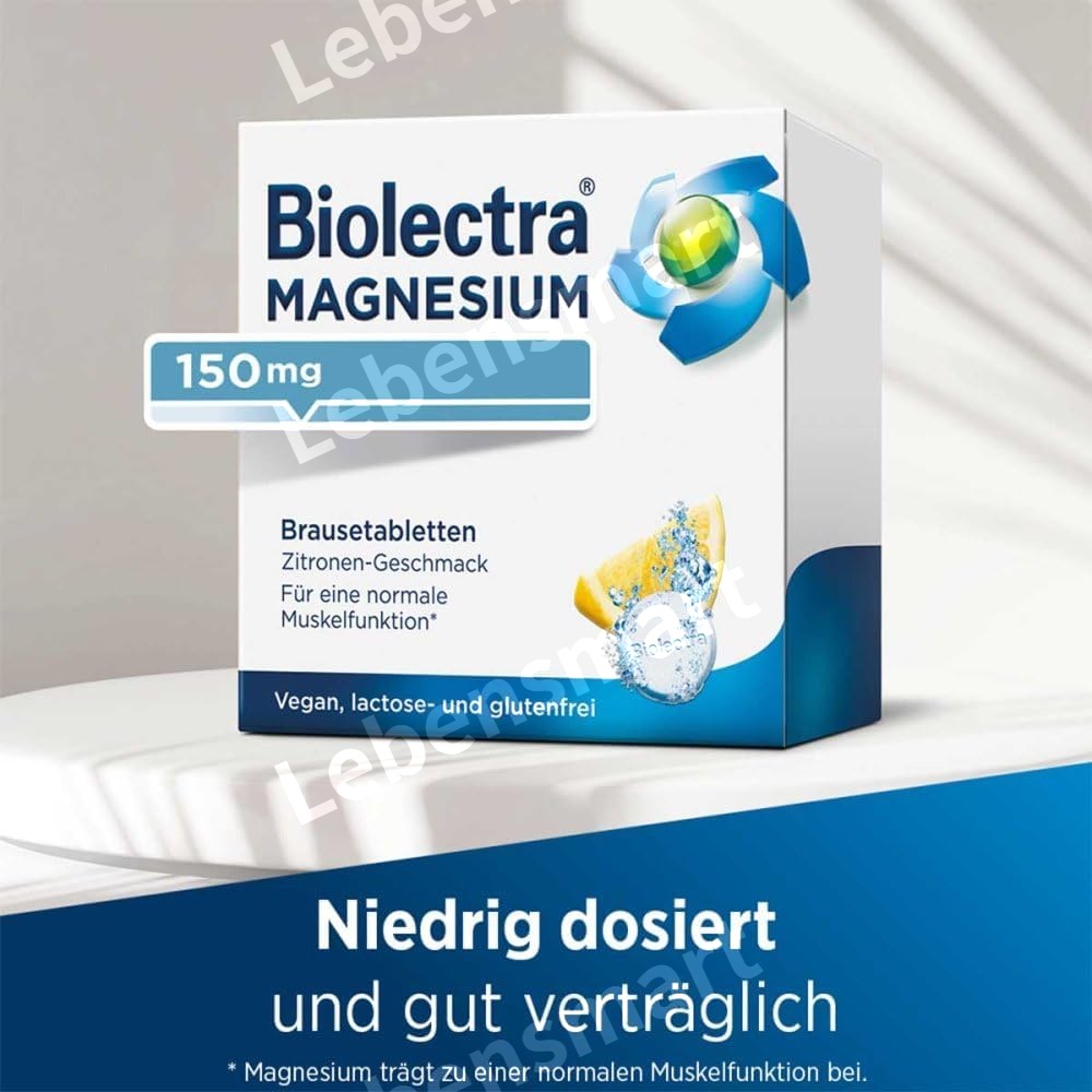 독일 바이오렉트라 마그네슘 150mg 녹여먹는 발포정 레몬맛 40정 - 상세 이미지 5