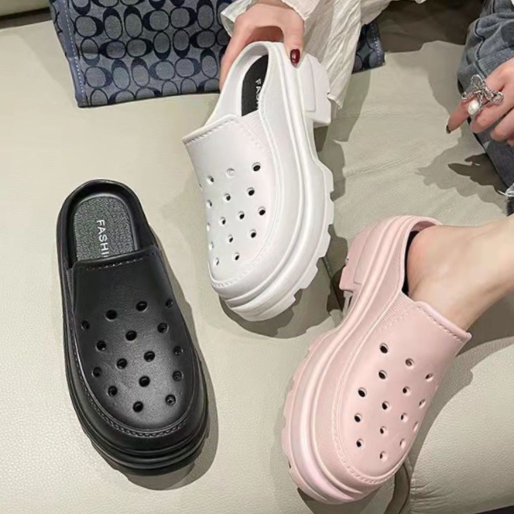 블로퍼 EVA 여름 통굽 샌들 경량 슬리퍼 키높이 소재