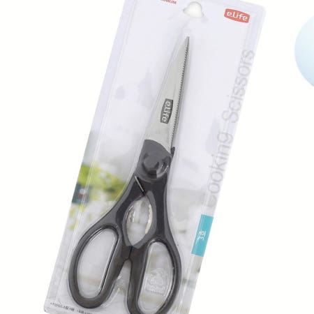 상세참조 Oce 다목적 주방용 스텐 가위 톱날 3호 요리 가이 가새