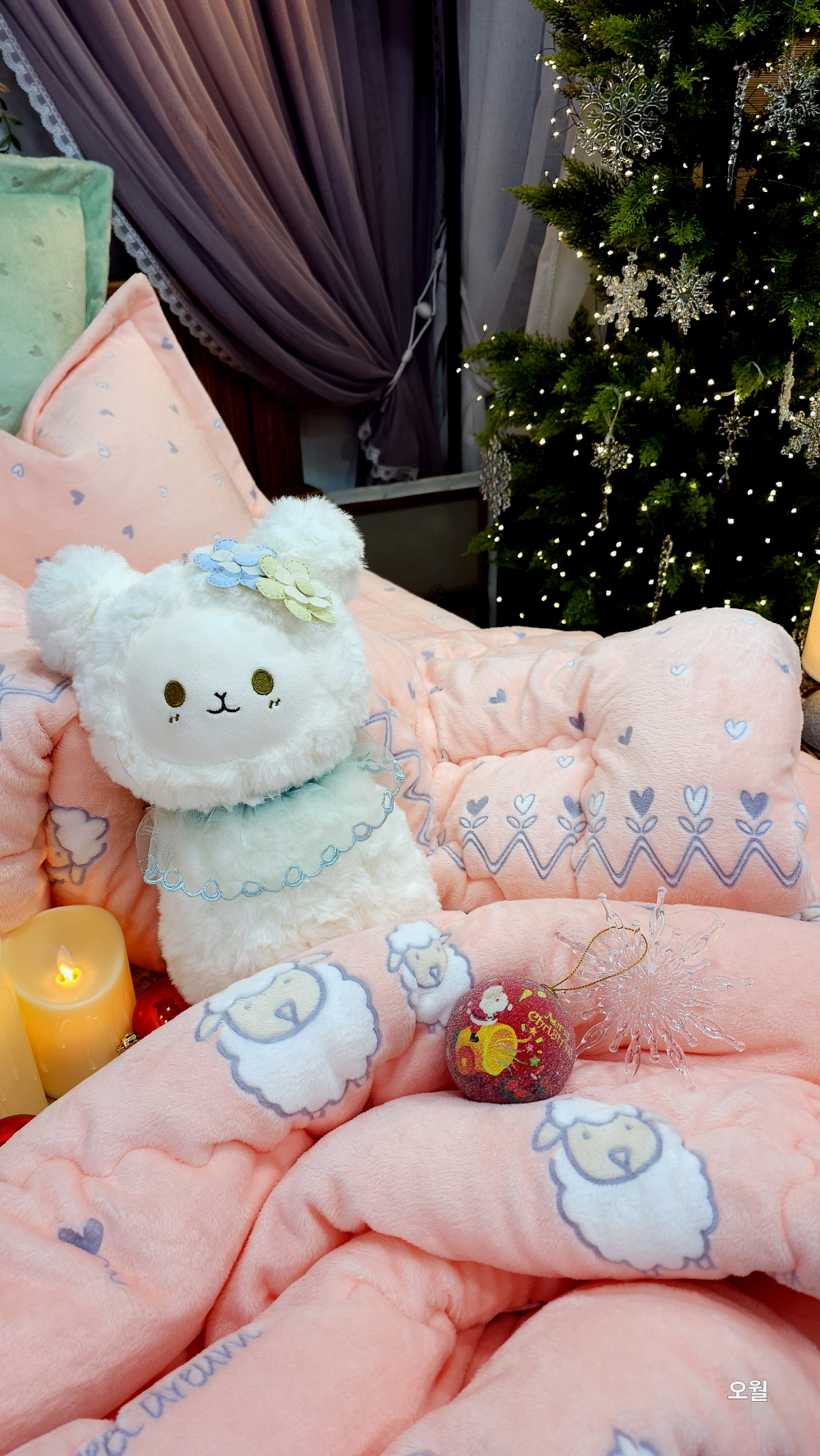 아기양 키즈 극세사이불 한 겨울 어린이이불 세트