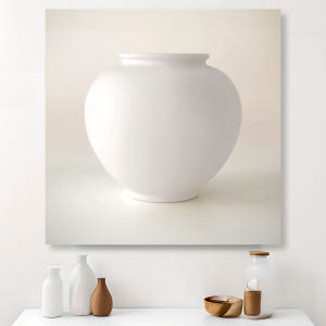 다복 달항아리 80x80cm 액자 복들어오는 그림 거실 인테리어 현관풍수... 솔직 후기 | 실제 배치 사진 포함 - 상품 이미지 1