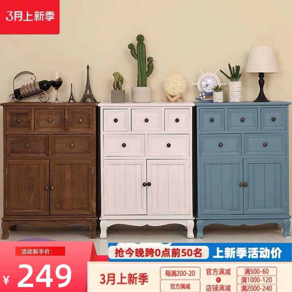 빈티지 서랍장 거실 인테리어 고급 엔틱 안방 거실장 4단 6칸 - 상세 이미지 5