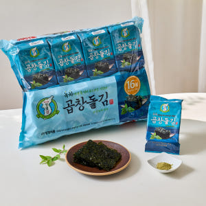 성경김 녹차 곱창김 곱창돌김 도시락 조미 식탁김 16봉 64g, 3개 맛있게 먹은 솔직 후기 - 상품 이미지 4