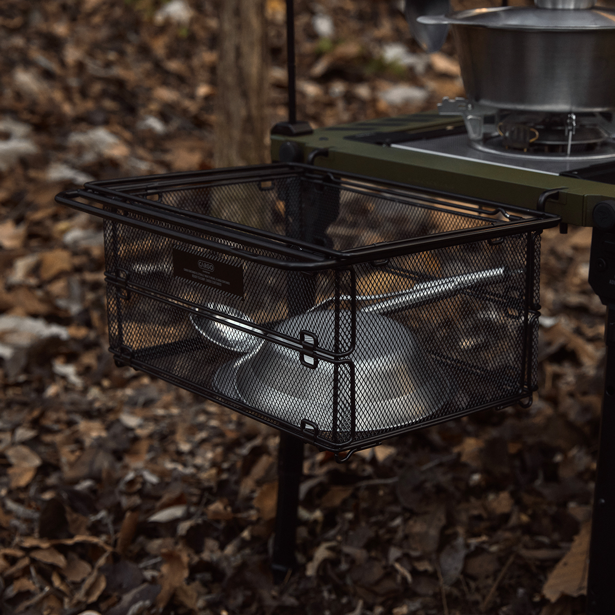 카고컨테이너 원유닛 멀티홀더 메쉬가드 폴딩 바스켓 세트 캠핑 IGT 테이블 유닛 악세서리 이미지 4