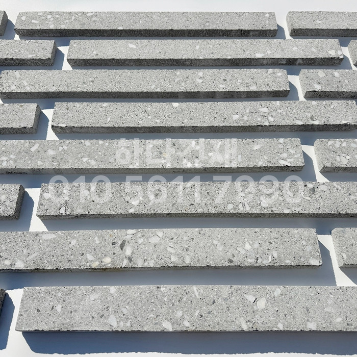 라일락 모노타일 500x50x17T 그레이칩 / 하다건재 와이드벽돌타일