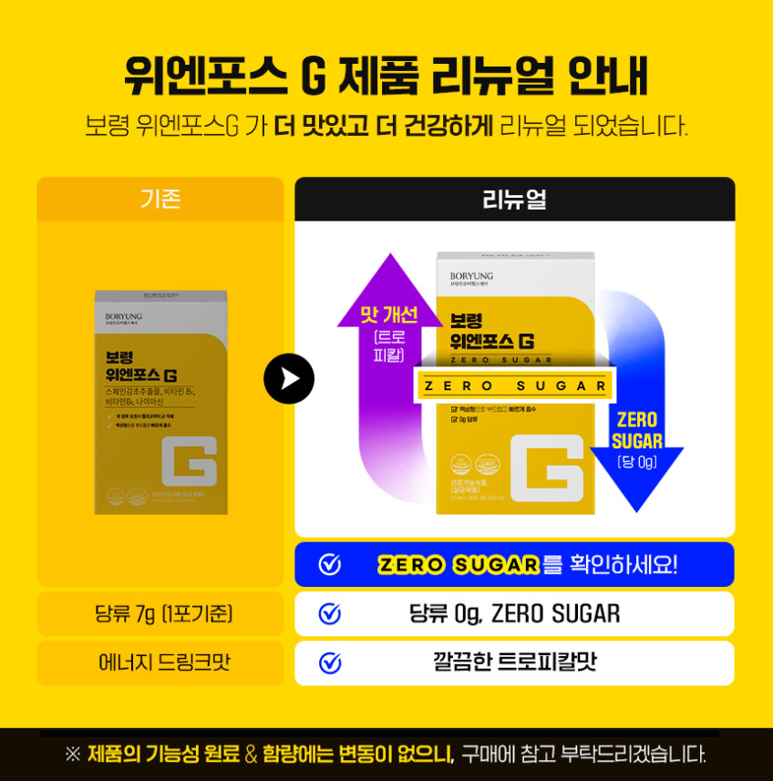 보령 위엔포스G 위건강 위점막보호 헬리코박터균 억제 스페인감초추출물 30포, 3개 판매처 상세 정보 이미지 1