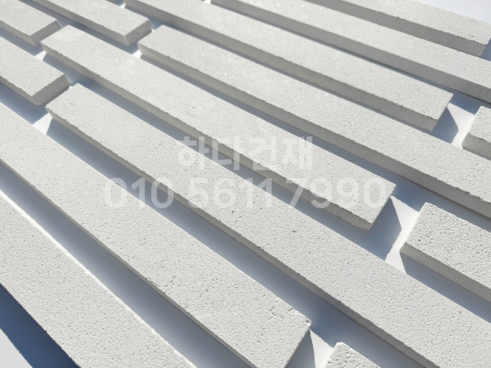 라일락 모노타일 500x50x17T 펄화이트 / 하다건재 와이드벽돌타일