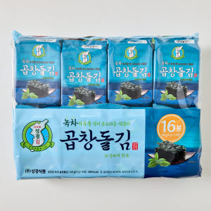성경김 녹차 곱창김 곱창돌김 도시락 조미 식탁김 16봉 64g, 3개 맛있게 먹은 솔직 후기 - 상품 이미지 2