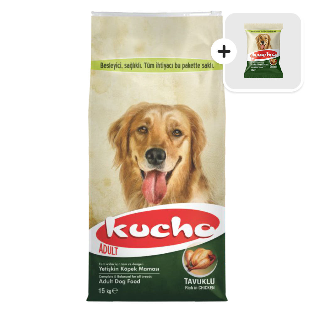 쿠쵸 어덜트 15kg 대용량 강아지사료+샘플사료 200g 이미지 1