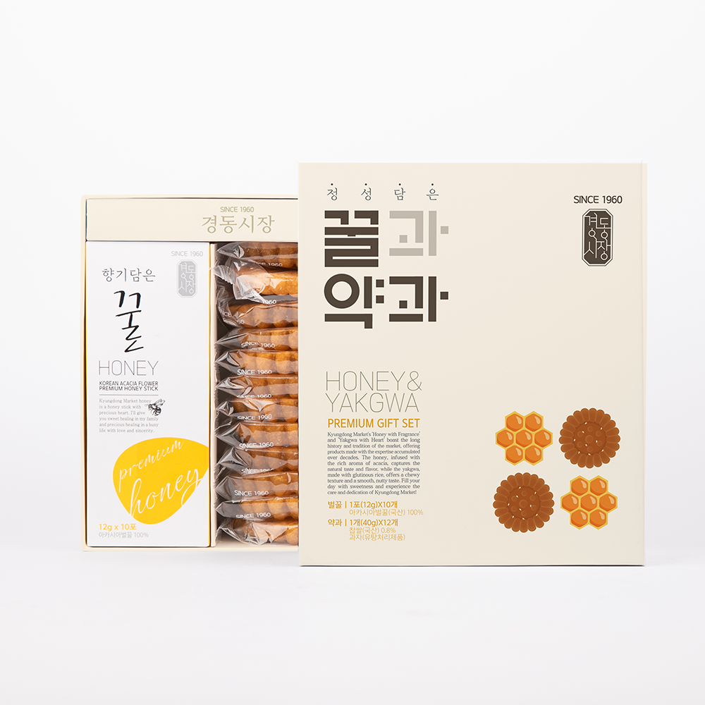 경동시장 정성담은 꿀과 약과 세트 - 상품 이미지