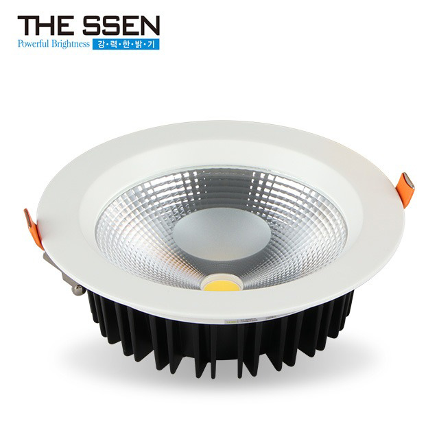 더쎈 LED 다운라이트 에코 알로야 16.5cm(6인치) COB 35W 플리커프리 매입등 - 상품 이미지