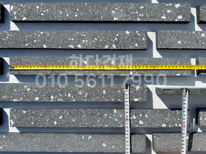 라일락 모노타일 500x50x17T 블랙칩 / 하다건재 와이드벽돌타일