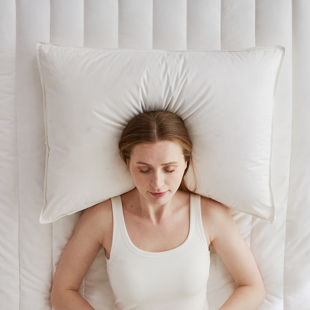 클래식패브릭 호텔 구스베개 3중구조 일반형 미디엄