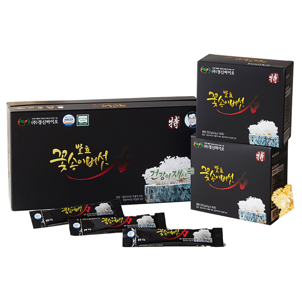 경신바이오 발효 꽃송이버섯 효소 꽃송이 현미 특 90포 405g