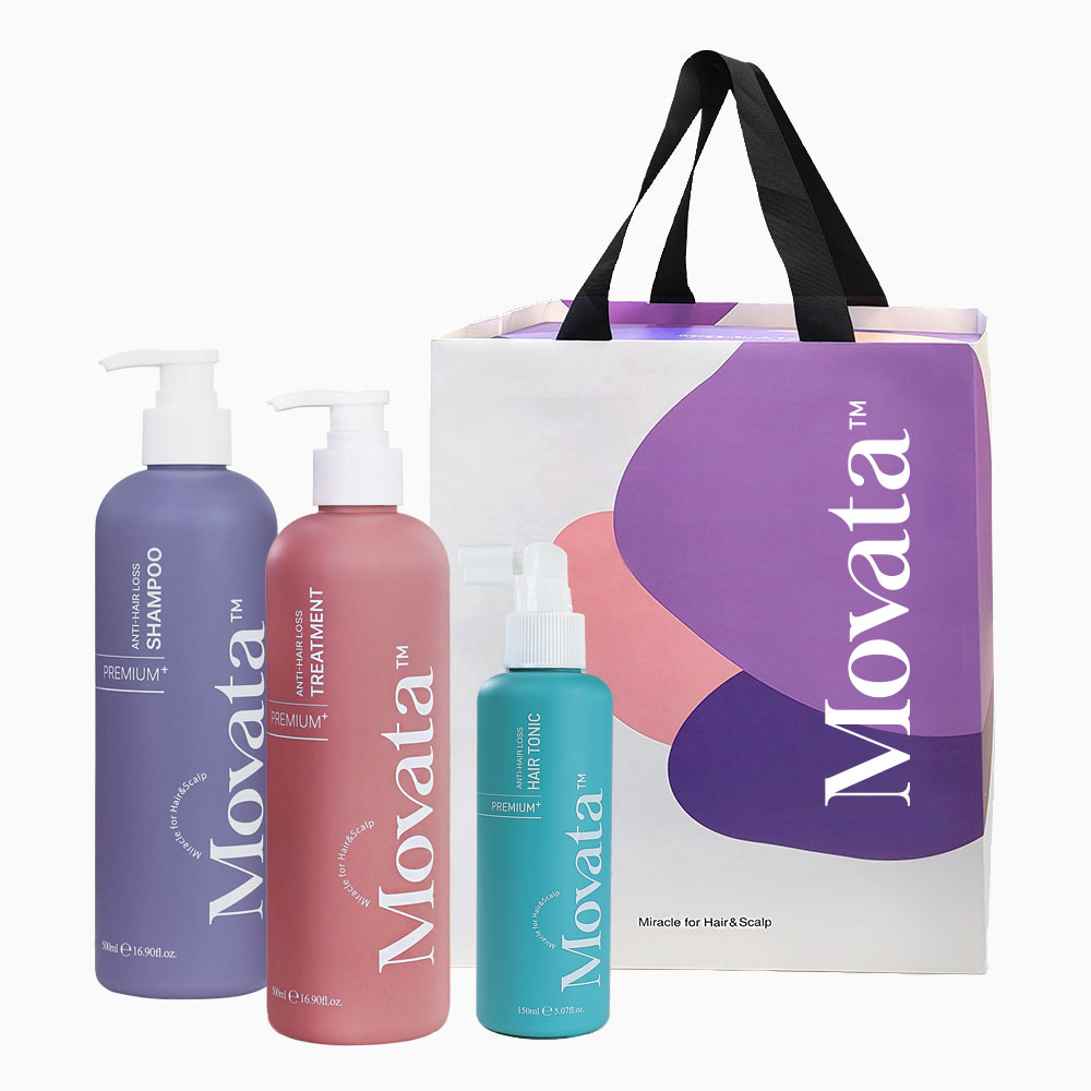 [선물Set] 모바타 탈모증상완화 프리미엄 플러스 3종 선물 세트 (샴푸+트리트먼트+헤어토닉)