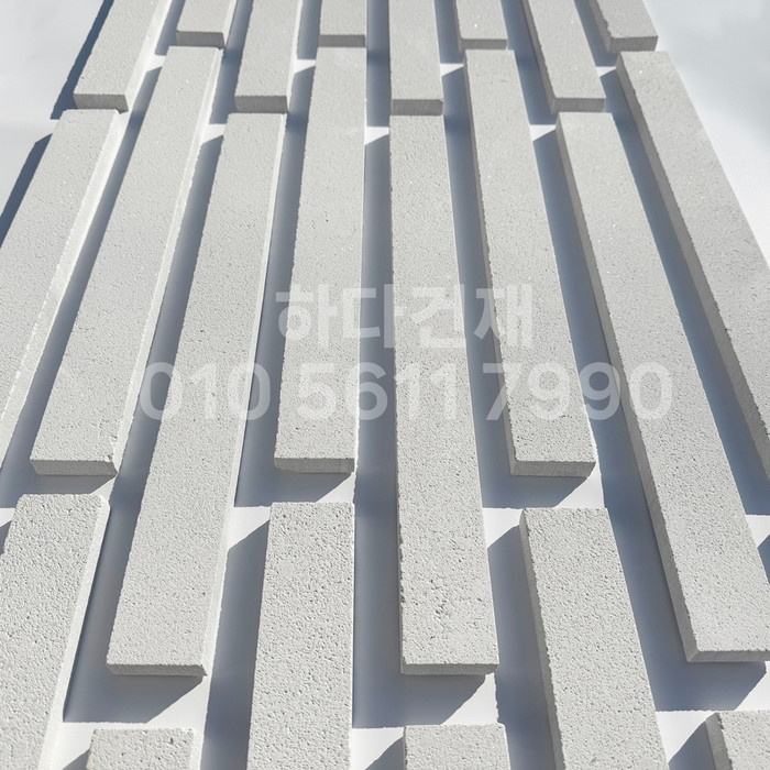 라일락 모노타일 500x50x17T 펄화이트 / 하다건재 와이드벽돌타일