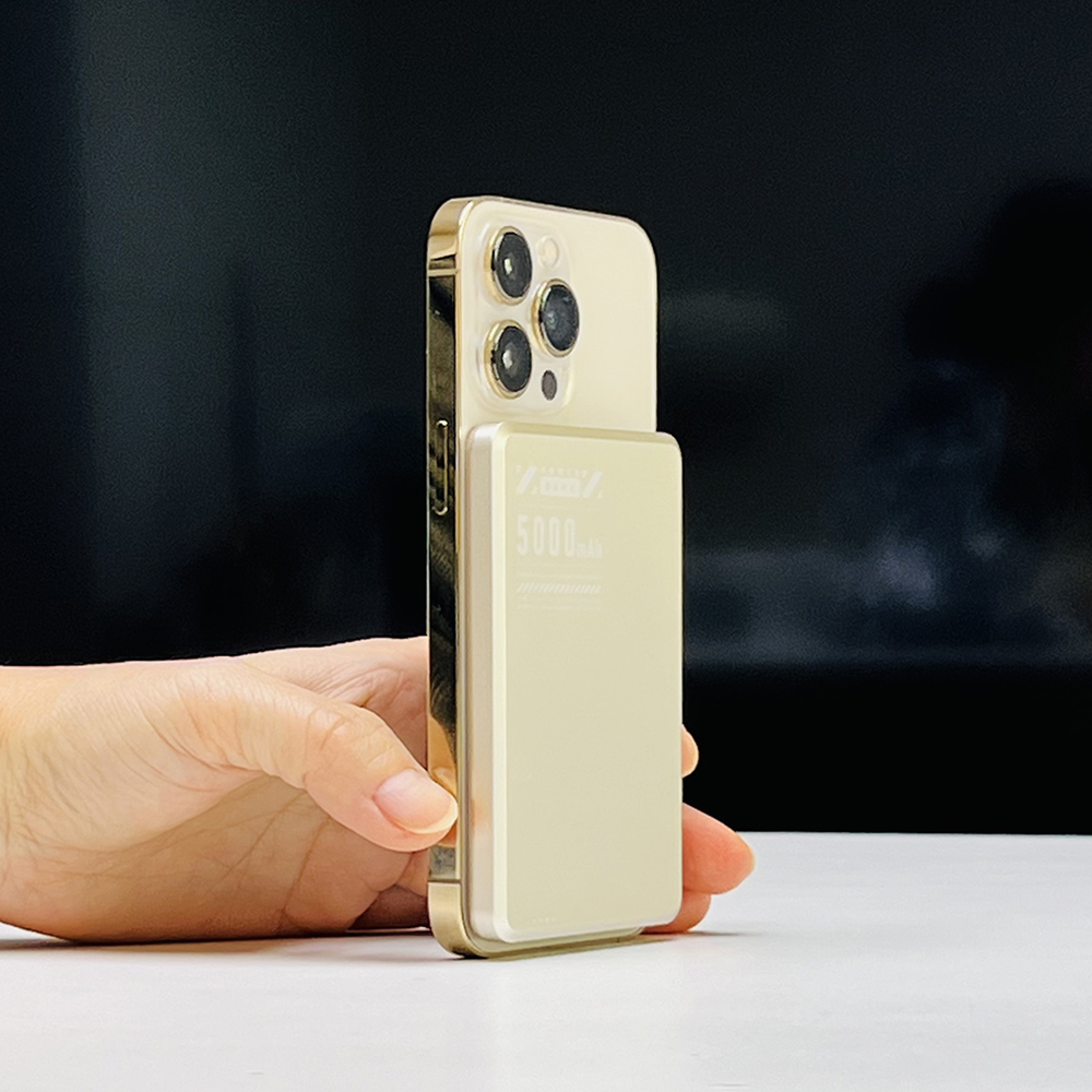아이폰 맥세이프 초슬림 0.78cm 보조배터리 5000mAh 갤럭시 고속충전 - 상세 이미지 4