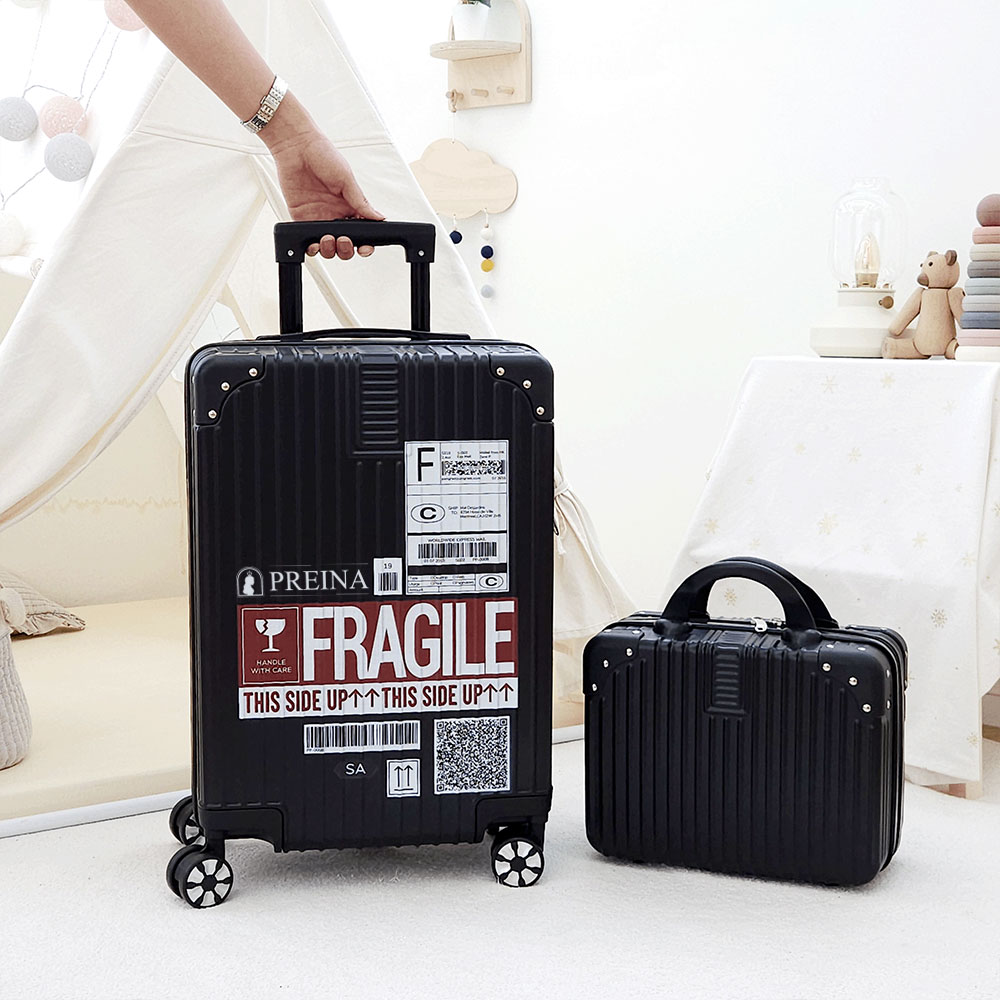 [추가 레디백 증정] 레터링 캐리어 54cm 기내용 크기 FRAGILE 여행용 케리어 - 상세 이미지 2