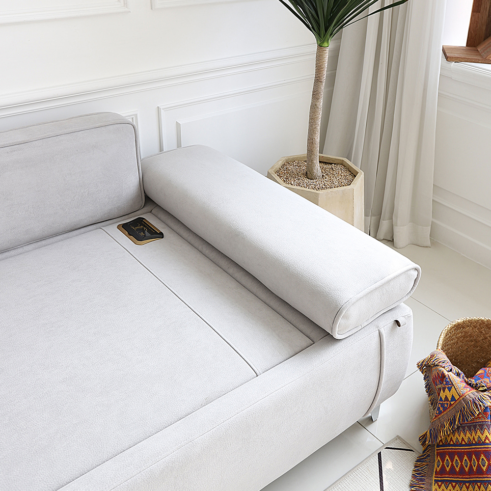 국내제작 라떼 3인용 패브릭 흙쇼파 황토 소파 온열 온돌 카우치 흙침대쇼파 CL426