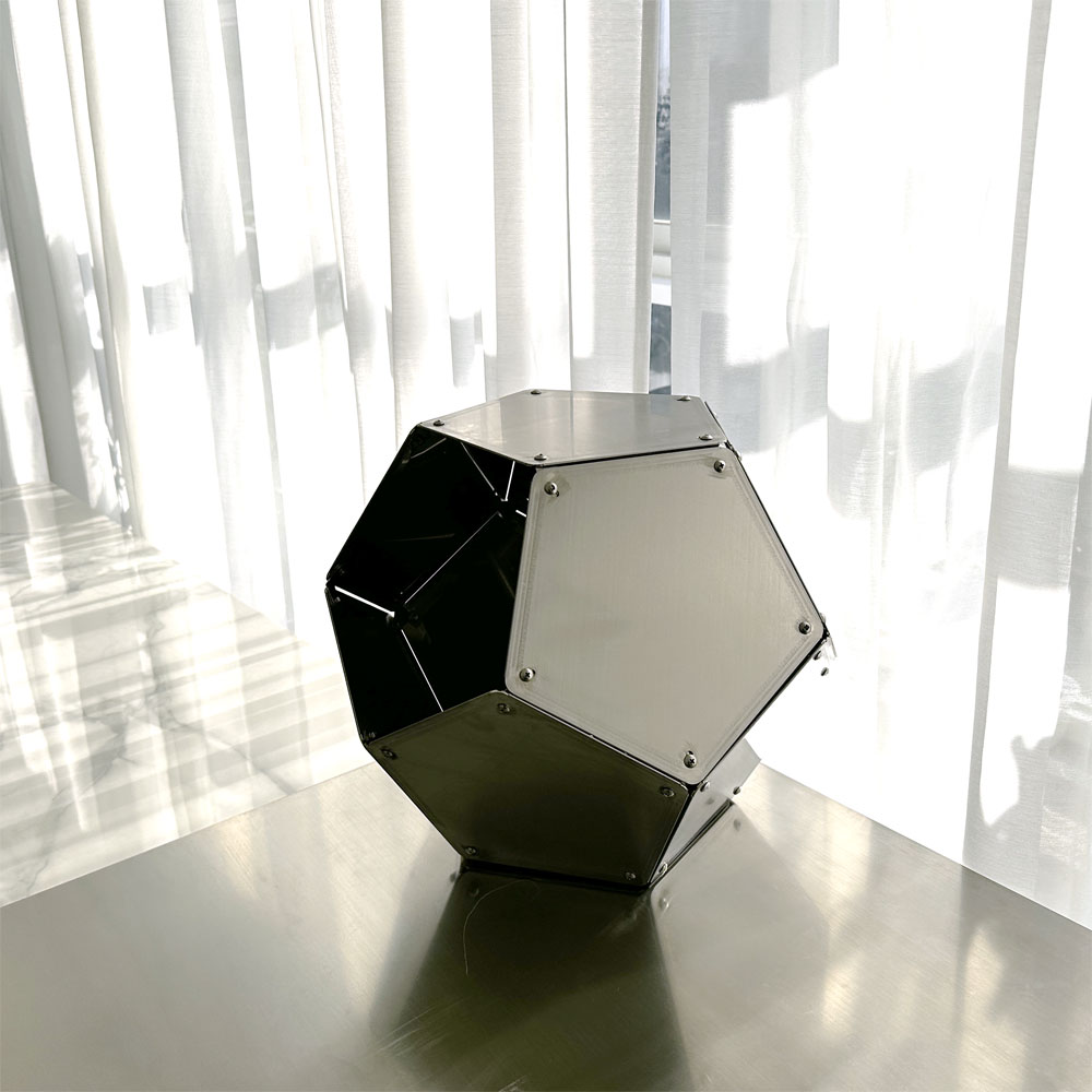 테르헨 304 스테인레스 오각형 오브제 바스켓 40x34cm 고양이 숨숨집 이미지 7