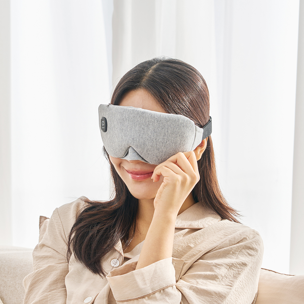크리스탈클라우드 충전식 무선 온열안대 수면안대 눈찜질팩 - 상품 이미지