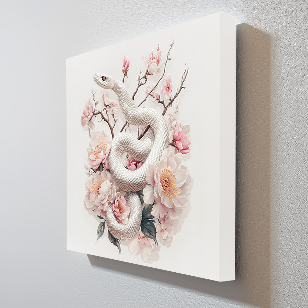정원뱀 80X80 캔버스액자 뱀그림 - 상세 이미지 2
