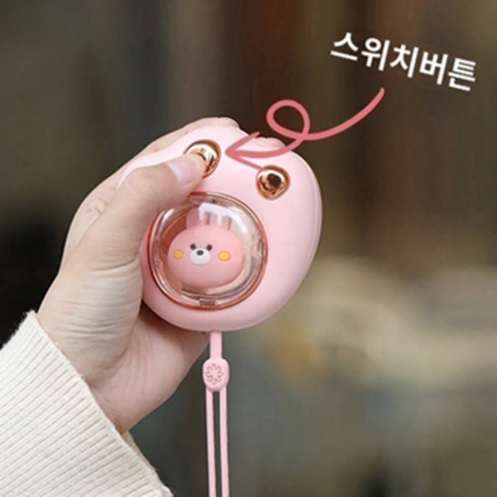 귀여운전자핫팩 고양이손난로 핑크 이미지 7