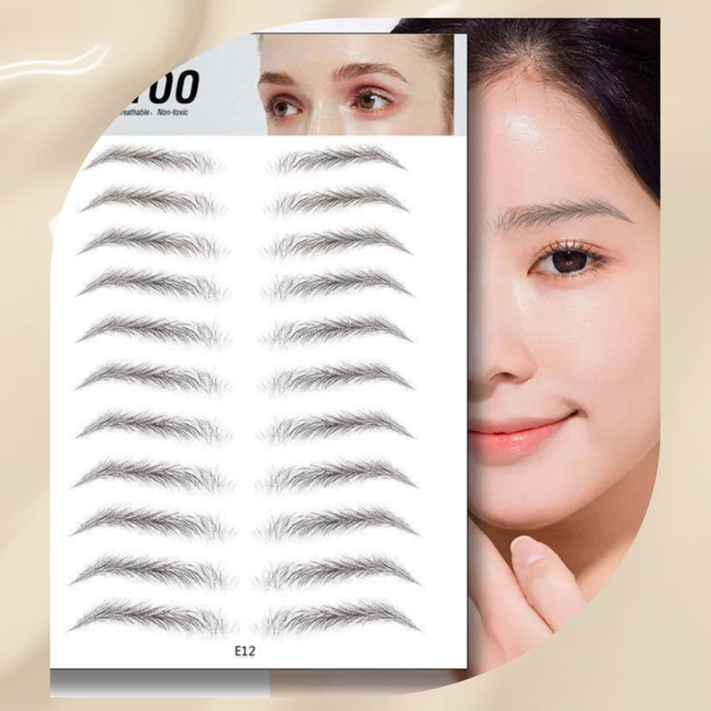 3D 입체 눈썹 스티커 자연스러운 일회용 눈썹 붙이기 문신 그리기 남녀공용 : 쭌쭌트렌드