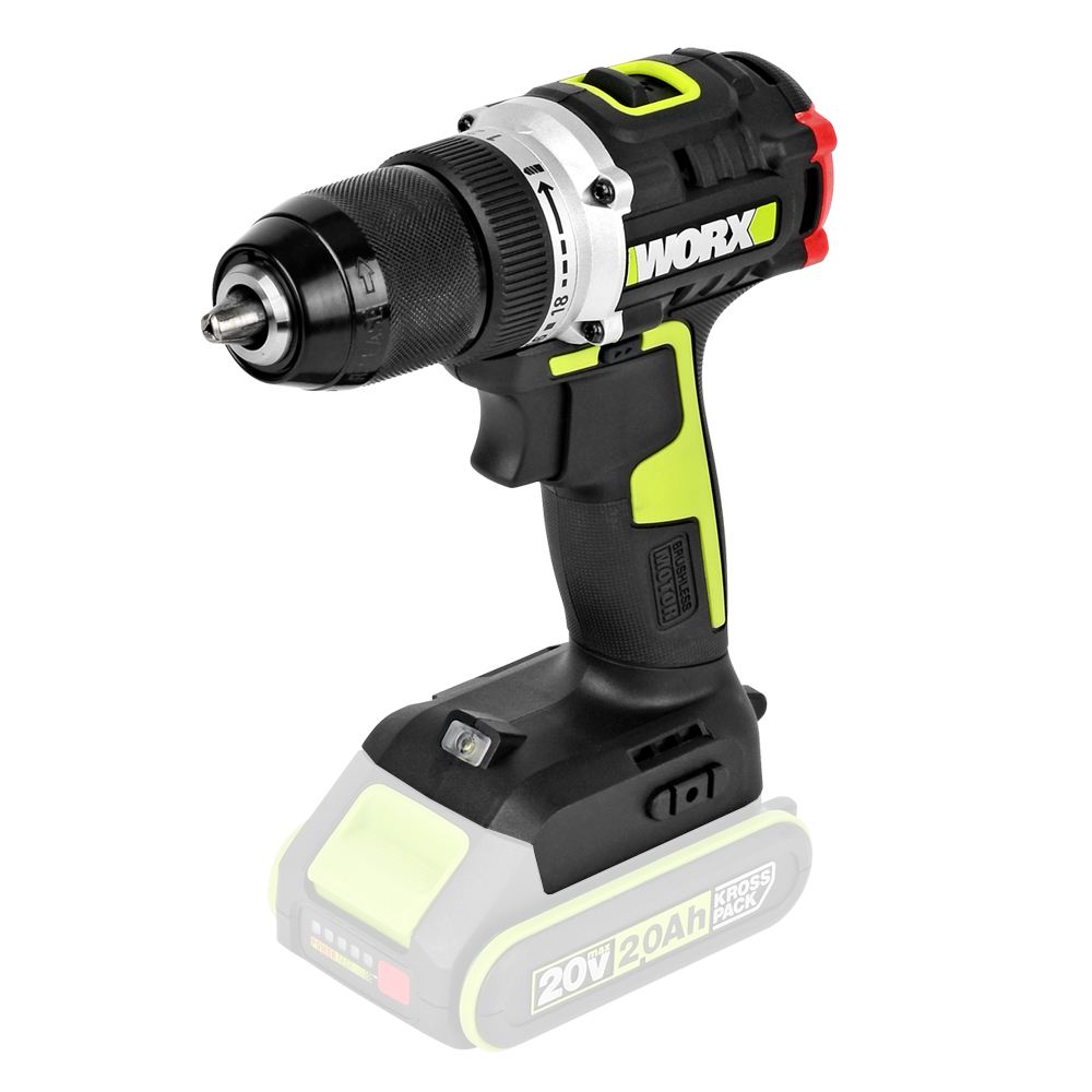 웍스 충전 드릴 드라이버 전동 베어툴 20V BL WU182.9