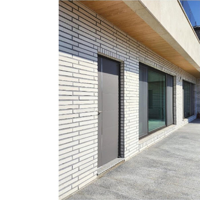 라일락 모노타일 500x50x17T 펄화이트 / 하다건재 와이드벽돌타일