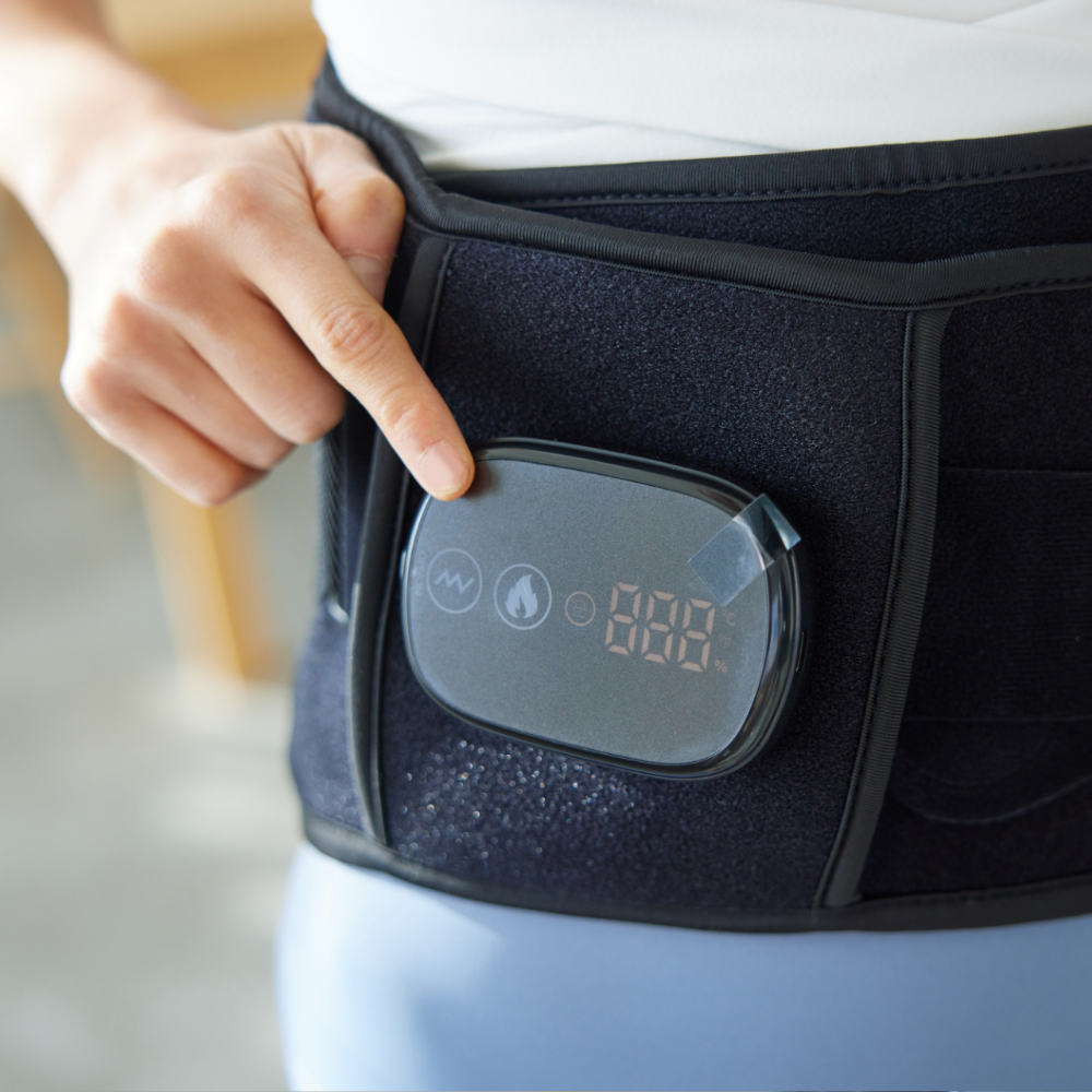 온담셀 허리 찜질기 배 복부 무선 온열 찜질기 발열 복대 휴대용 온열기 벨트