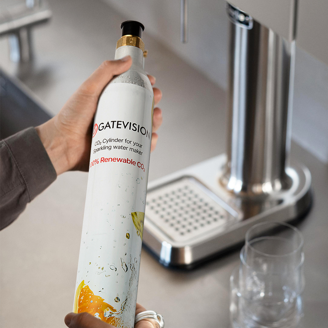 [정품] 아르케 카보네이터3 프로 스웨덴 탄산수 제조기 전용 탄산 실린더 5EA