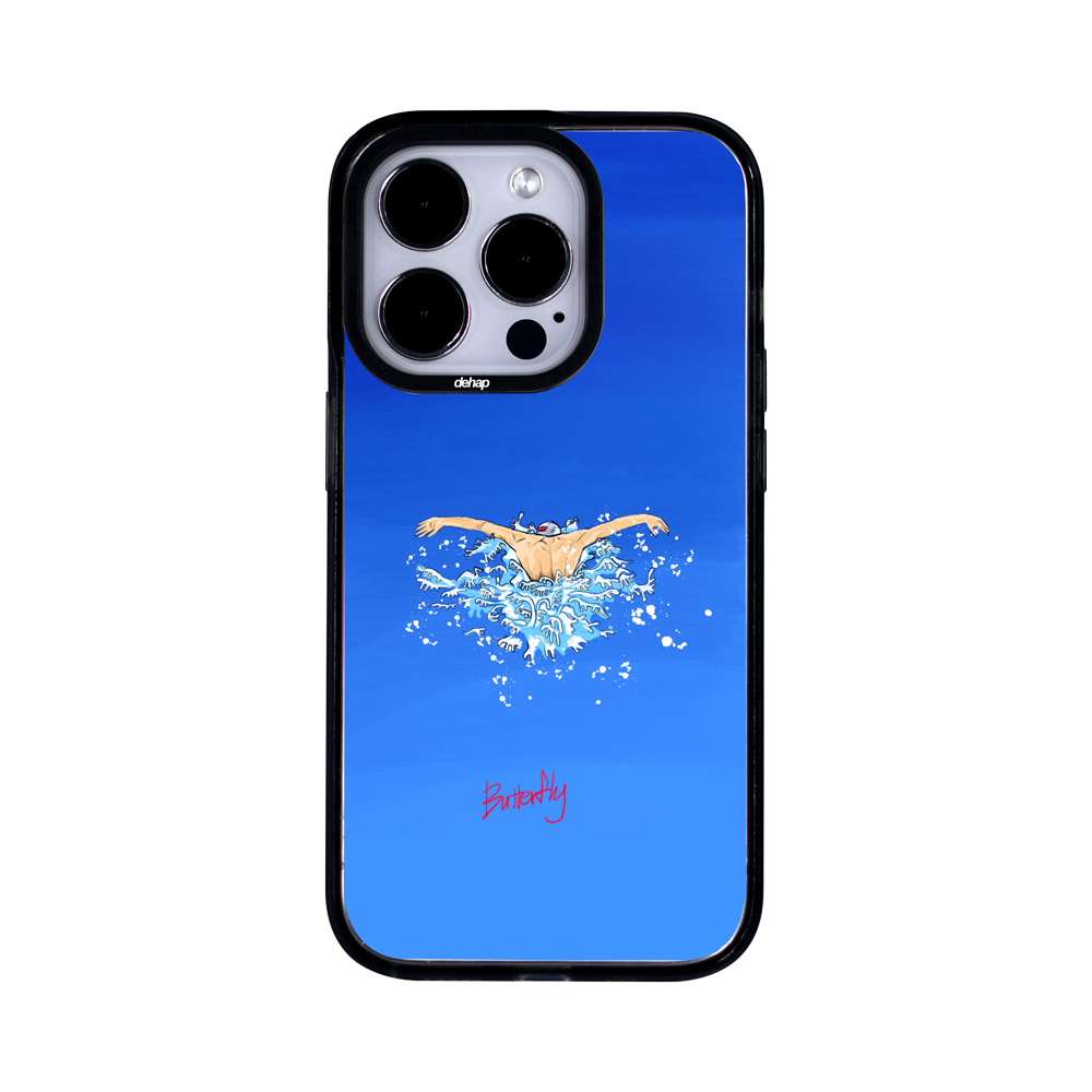 dehap x che 버터플라이 아이폰 맥세이프 케이스 아이폰16프로 수영 접영 - 상세 이미지 2