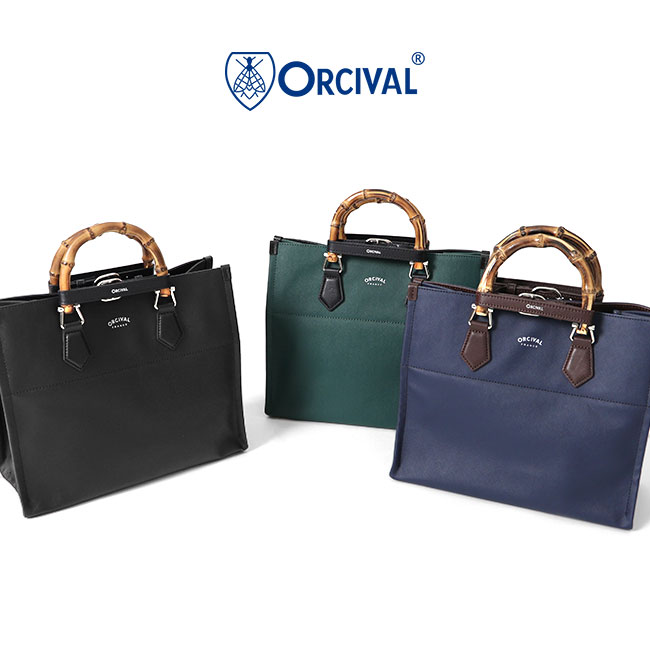 오르치발 ORCIVAL 가죽 토트백 숄더백 대나무 손잡이 2WAY OR-H0123 3컬러 - 메인 이미지
