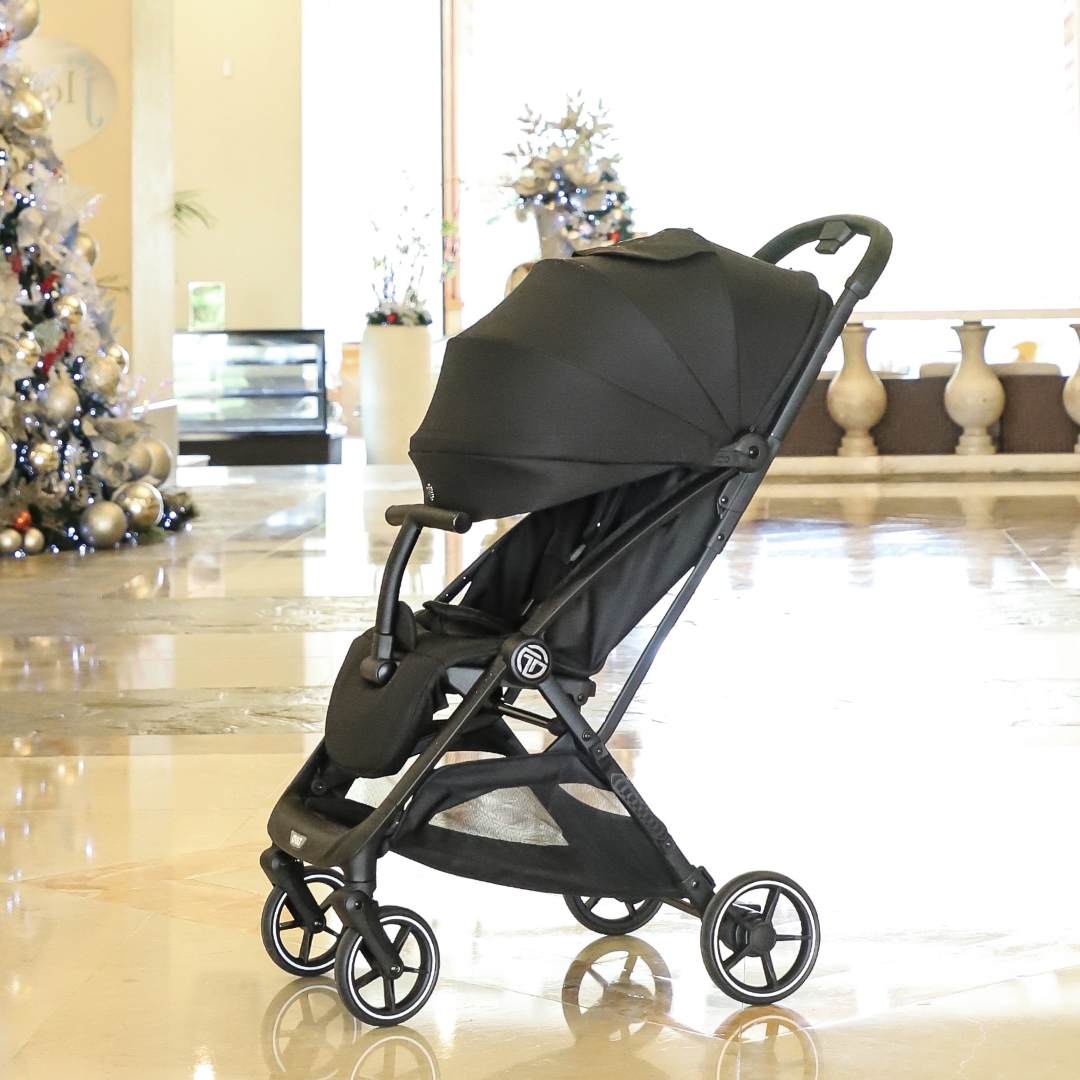 [누비앤타보] 레노 신생아부터 큰아이까지 기내반입 여행용 원액션 폴딩 휴대형-메트로블랙