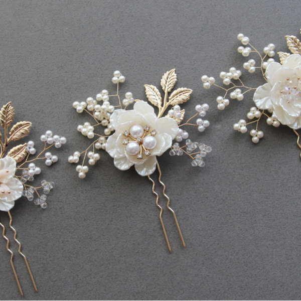 DIY세트  자개꽃 비녀 셀프웨딩 혼주 뒤꽂이 만들기 - 상세 이미지 4