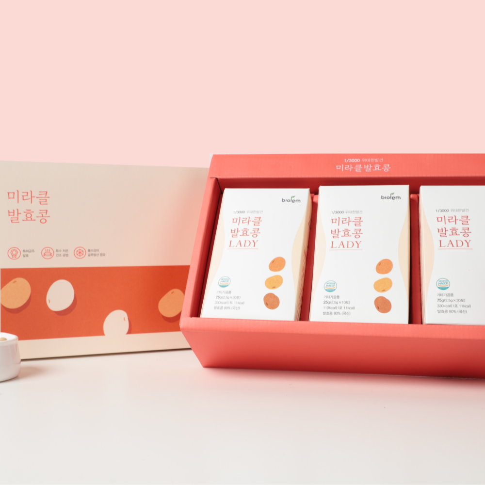 미라클발효콩 레이디 선물세트 과립 스틱형 청국장가루 - 상품 이미지