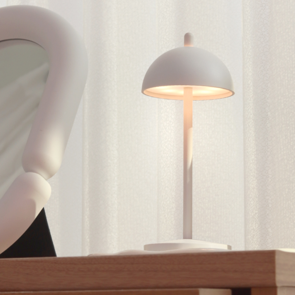 플랜룩스 미니 터치 탁상 무선 led 무드등 세르네 카페 침실 테이블 조명