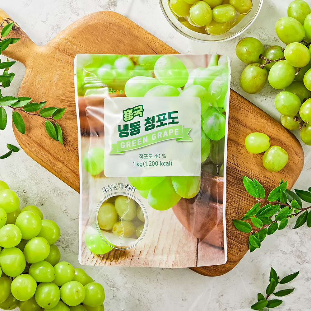 [2+2] 흥국 냉동 청포도 1kg 2개 업소용 카페 과육 - 상세 이미지 2