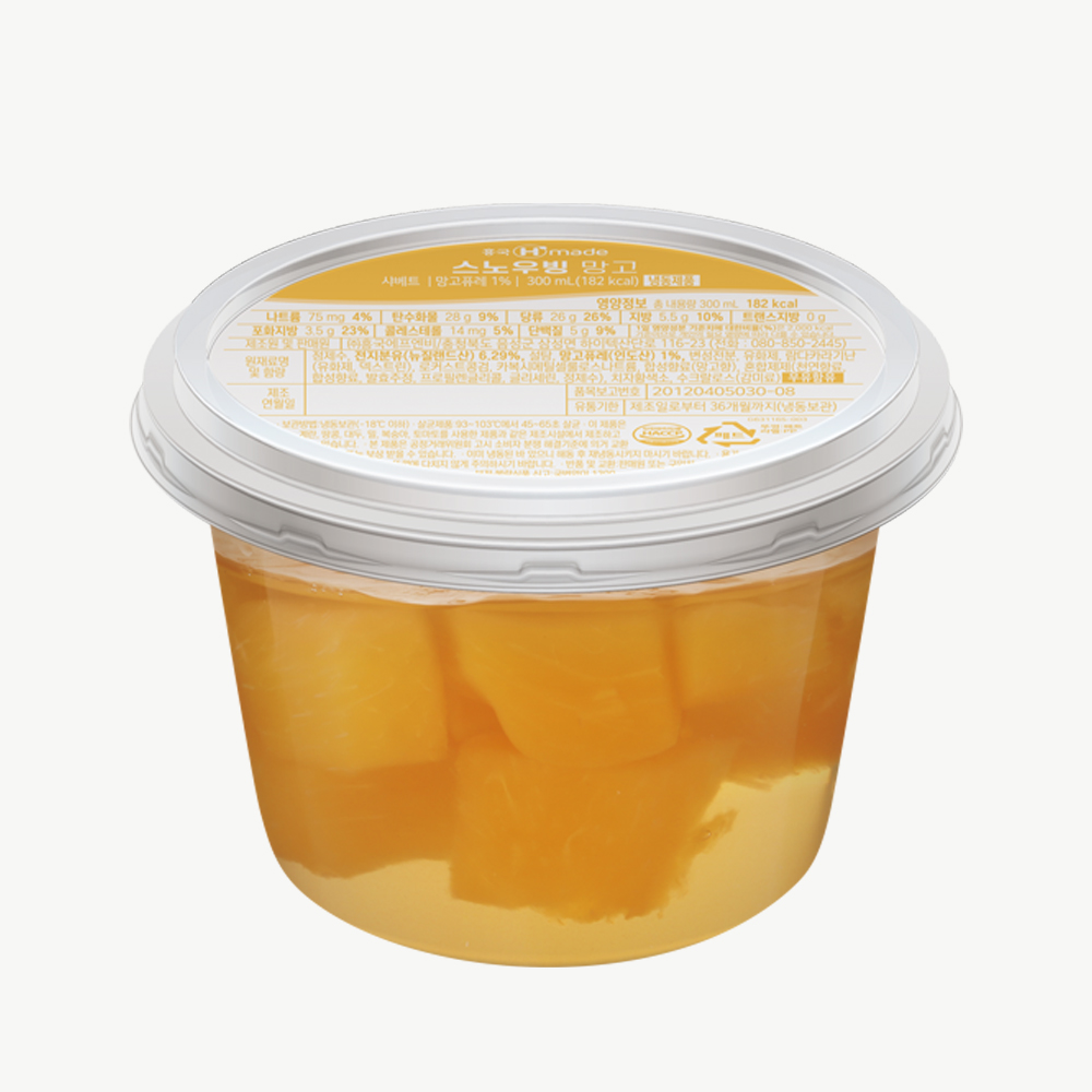 흥국 스노우빙 망고 토핑 2박스(260g x 12개입) 빙수 과육 - 상세 이미지 2