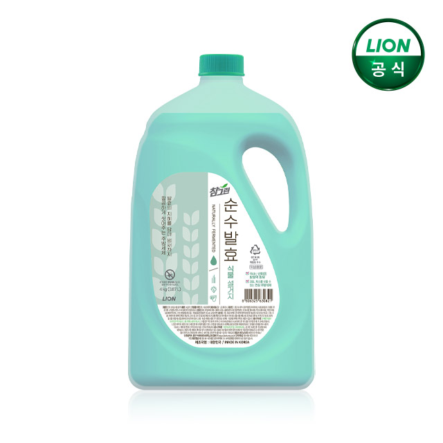 참그린 대용량 주방세제 순수발효 식물 3.87L, 1개