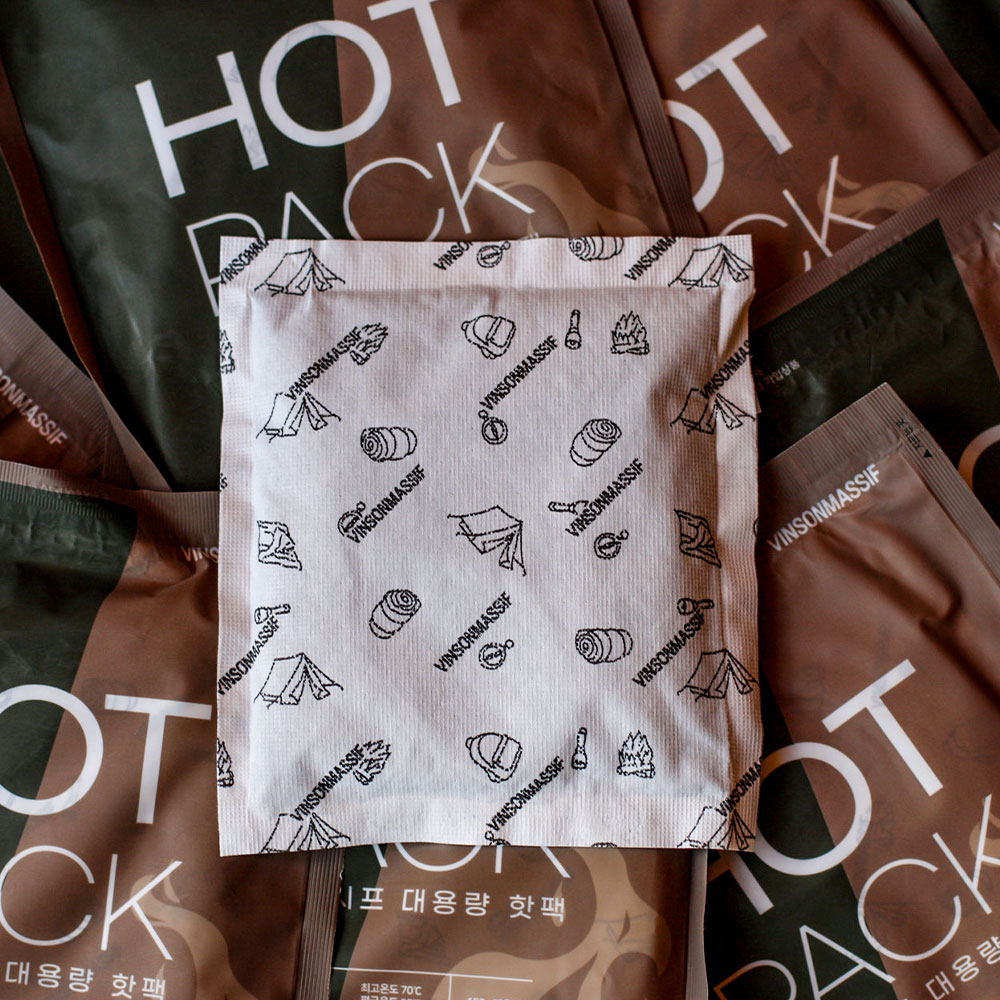 빈슨메시프 대용량 핫팩 150g 캠핑 등산 포켓용 손난로 휴대용 방한용품 120개